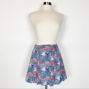 Forever 21 Contemporary Floral A-Line Mini Skirt S